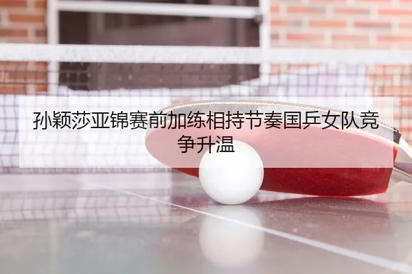 孙颖莎亚锦赛前加练相持节奏国乒女队竞争升温